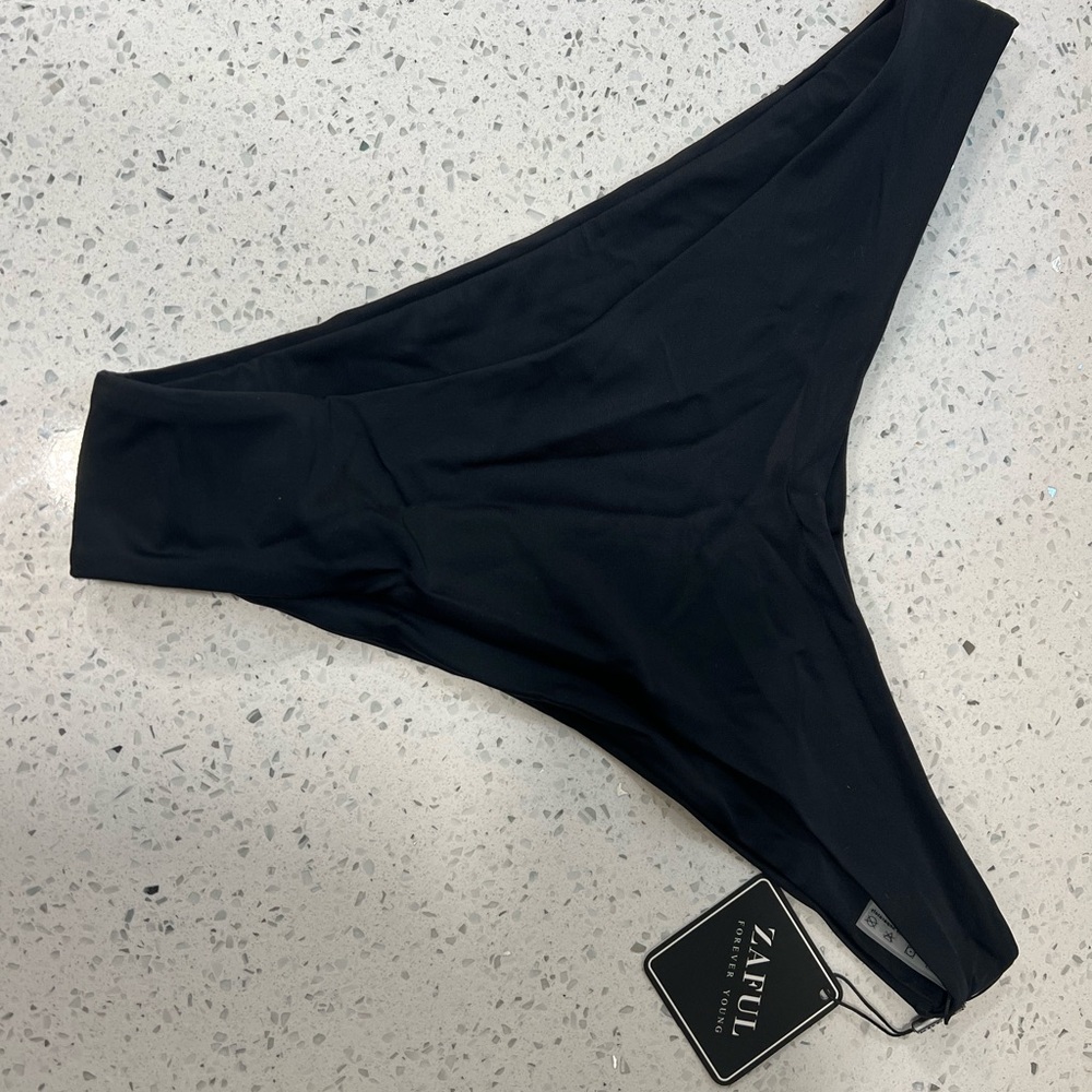 Zaful Black Bikini Bottom